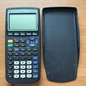 Texas Instruments TI-83 Plus Black and Blue Calculator